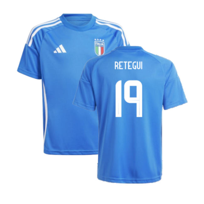 2024-2025 Italy Home Fan Jersey (Kids) (RETEGUI 19)-Football Shirts Shop