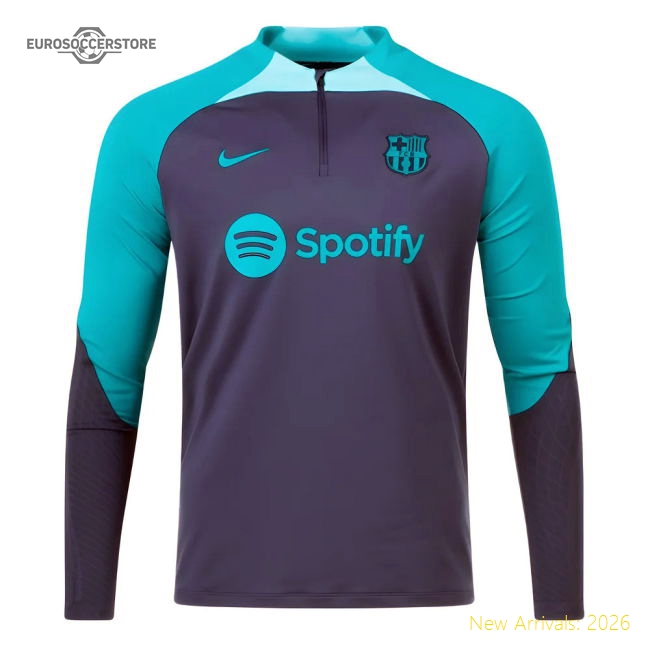 2023-2024 Barcelona Drill Top (Thunder)-Football Shirts Shop