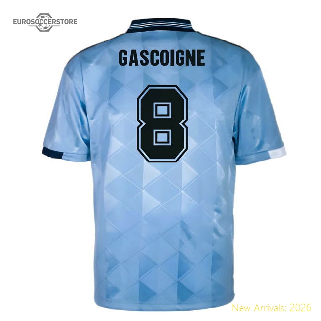 England 1989 Third Retro Shirt (Gascoigne 8)-Football Shirts Shop
