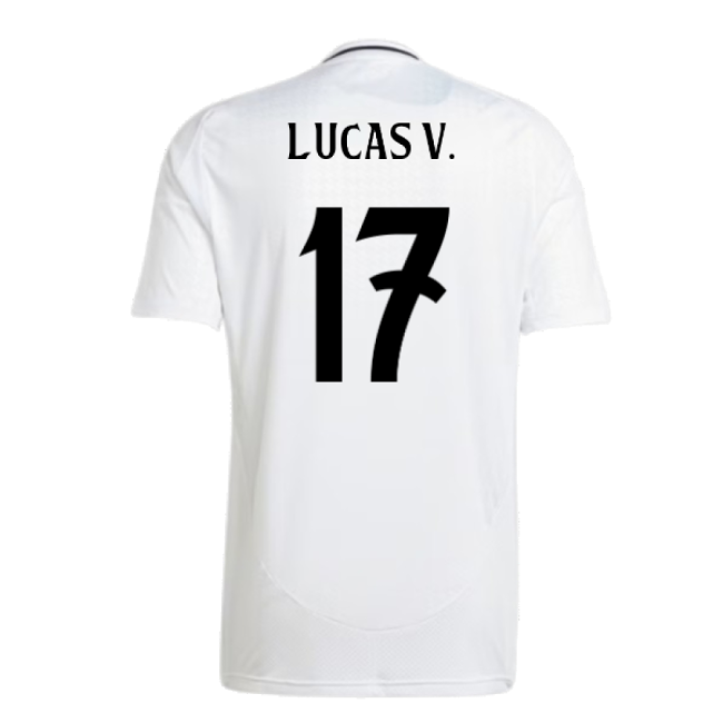 2024-2025 Real Madrid Home Shirt (Lucas V. 17)-Football Shirts Shop