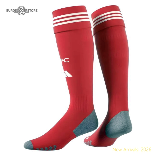 2025-2026 Liverpool Home Socks (Red)-Football Shirts Shop