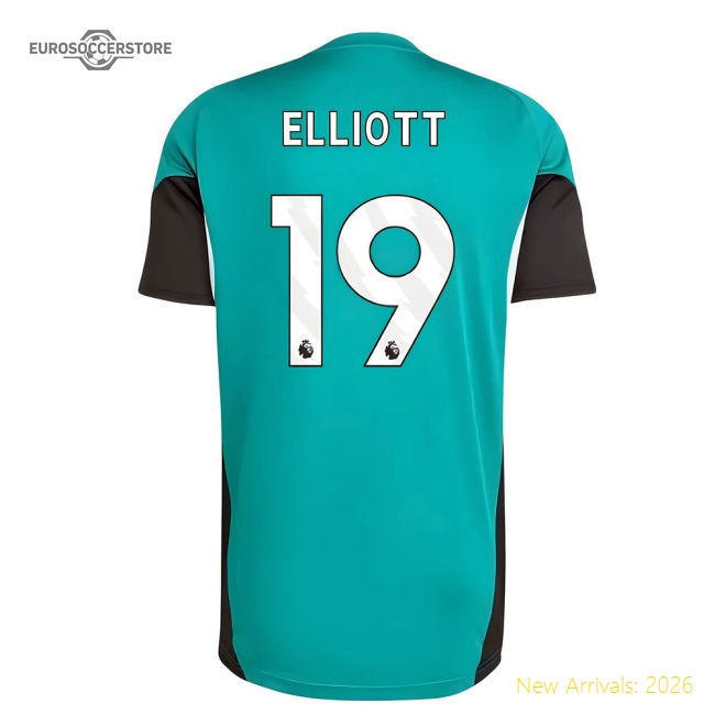 2025-2026 Liverpool EU Training Jersey (Green) (Elliott 19)-Football Shirts Shop