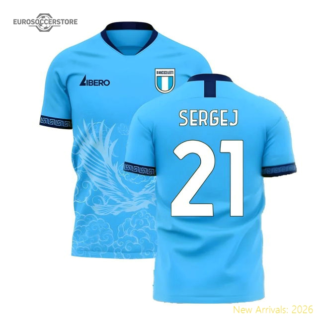 Lazio 2025-2026 Home Concept Football Kit (Libero) (SERGEJ 21)-Football Shirts Shop