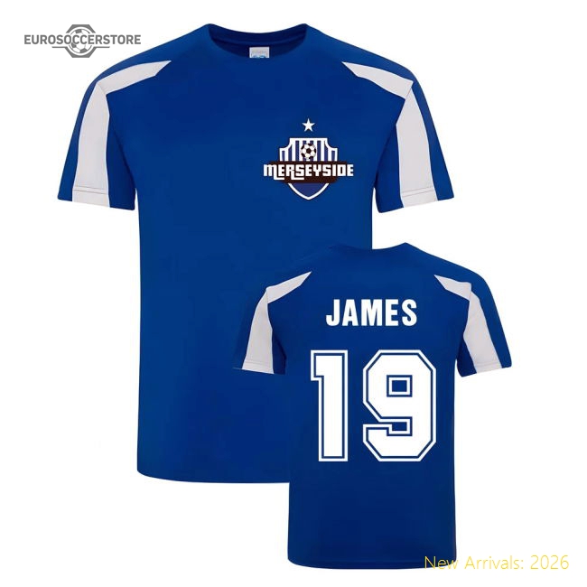 James Rodriguez Everton Sports Training Jersey (Blue)-Football Shirts Shop