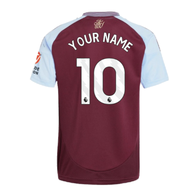 2024-2025 Aston Villa Home Shirt (Your Name)-Football Shirts Shop