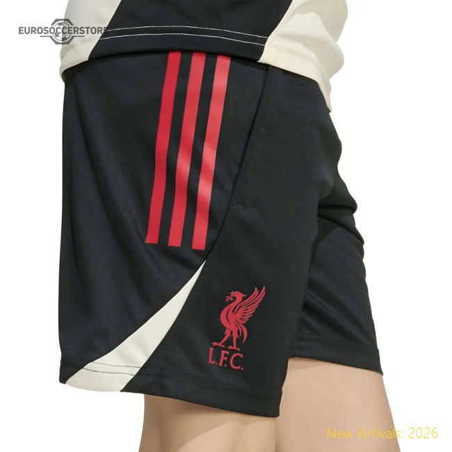 2025-2026 Liverpool Training Shorts (Black) - Kids-Football Shirts Shop
