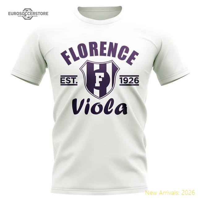 Fiorentina Established Football T-Shirt (White)-Football Shirts Shop
