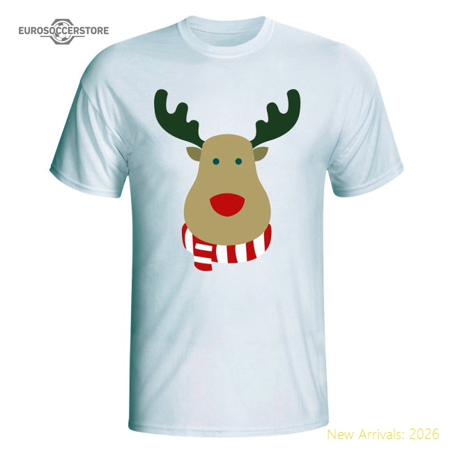 Sunderland Rudolph Supporters T-shirt (white)-Football Shirts Shop