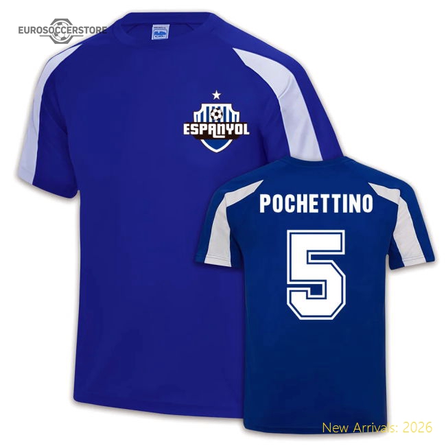 Espanyol Sports Training Jersey (Mauricio Pochettino 5)-Football Shirts Shop