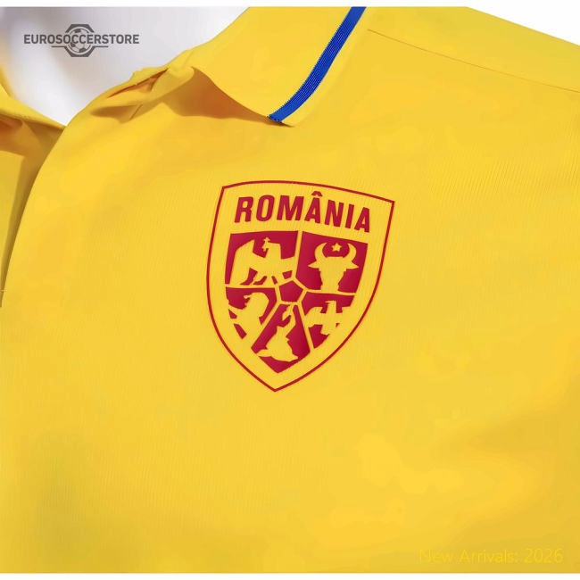 2025-2026 Romania Presentation Polo Shirt (Yellow)-Football Shirts Shop