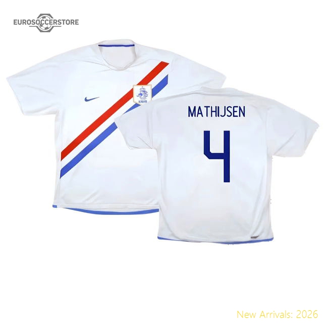 Holland 2006-08 Away Shirt ((Very Good) S) (Mathijsen 4)-Football Shirts Shop