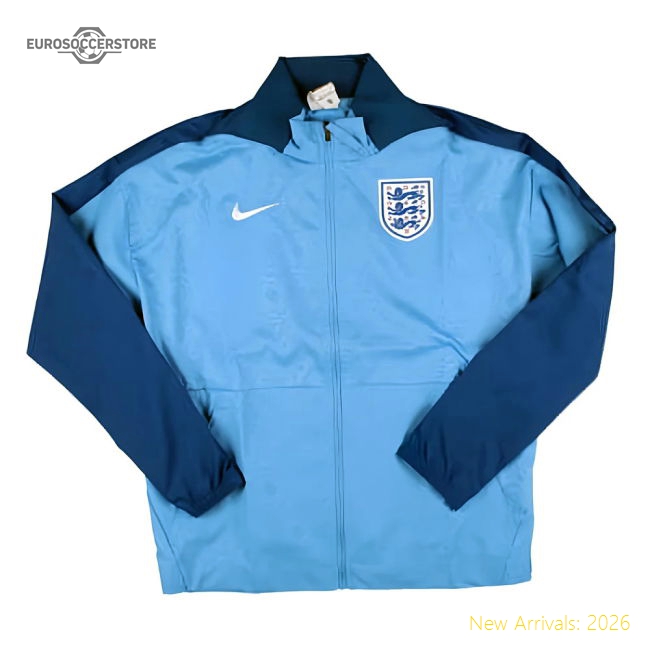 2023-2024 England Dri-FIT Anthem Jacket (Gym Blue) - Womens-Football Shirts Shop