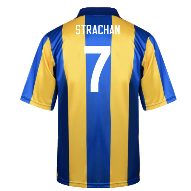 Leeds United 1993-1994 Away Shirt (XL) (Very Good) (STRACHAN 7)-Football Shirts Shop