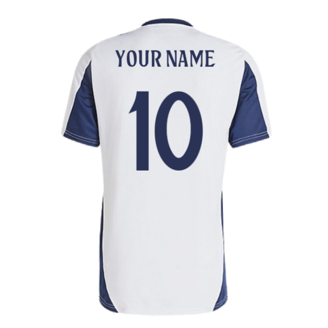 2024-2025 Real Madrid Training Shirt (White) (Your Name)-Football Shirts Shop
