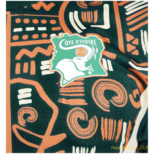 2024-2025 Ivory Coast Prematch SS Jersey (Dark Myrtle)-Football Shirts Shop