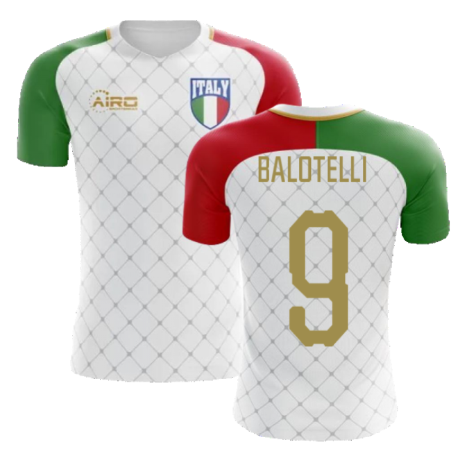 2025-2026 Italy Away Concept Football Shirt (Balotelli 9)-Football Shirts Shop