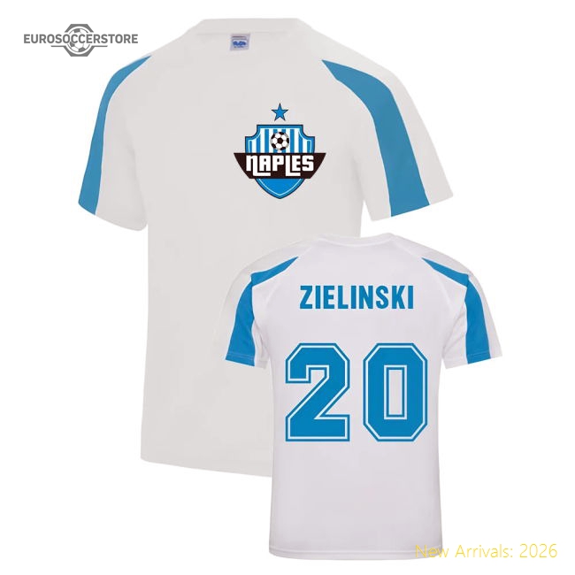 Piotr Zielinski Napoli Sports Training Jersey (White)-Football Shirts Shop