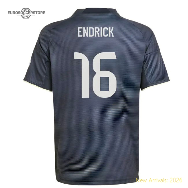 2025-2026 Real Madrid Away Shirt (Kids) (Endrick 16)-Football Shirts Shop