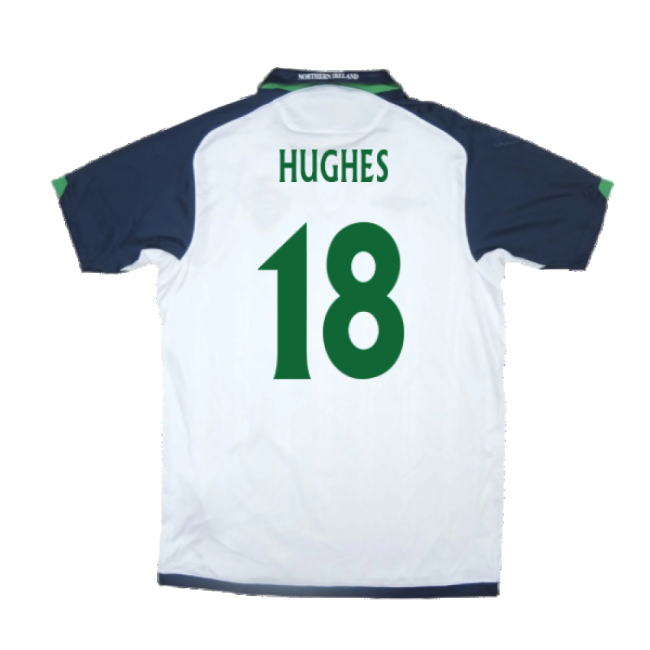 Northern Ireland 2009-10 Away Shirt ((Very Good) XL) (Hughes 18)-Football Shirts Shop