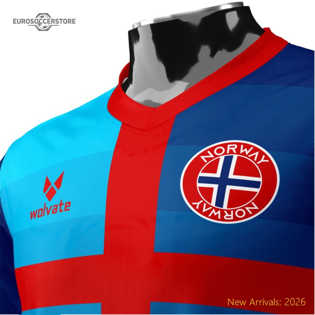 Norway Heritage Football Jersey (Wolvate) Adult Short Sleeve-Football Shirts Shop