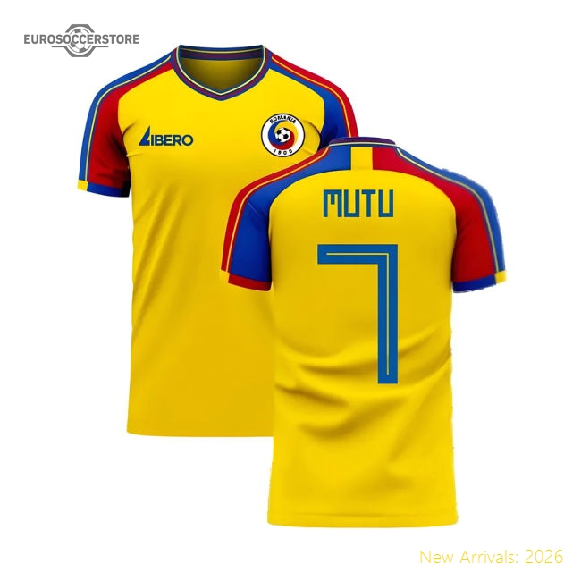 Romania 2025-2026 Home Concept Football Kit (Libero) (MUTU 7)-Football Shirts Shop
