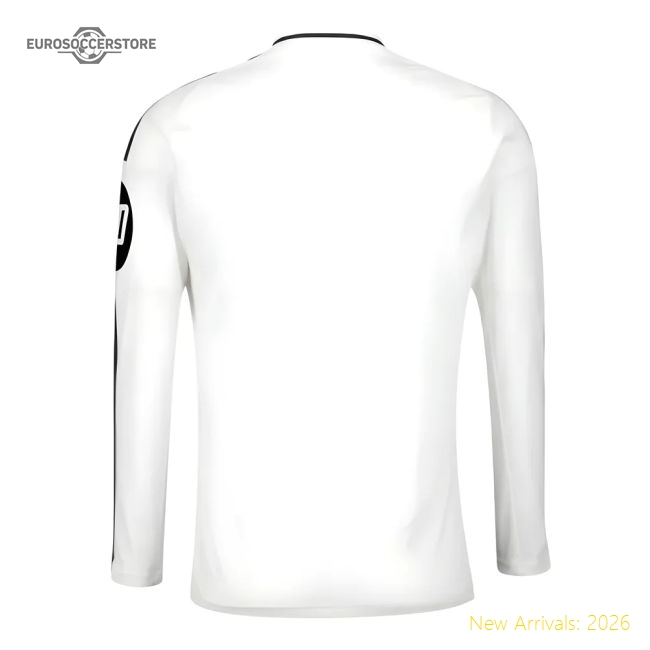 2024-2025 Real Madrid Long Sleeve Home Shirt (Bellingham 5)-Football Shirts Shop