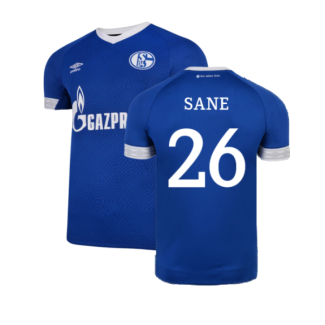 Schalke 2018-19 Home Shirt ((Mint) XXL) (Sane 26)-Football Shirts Shop