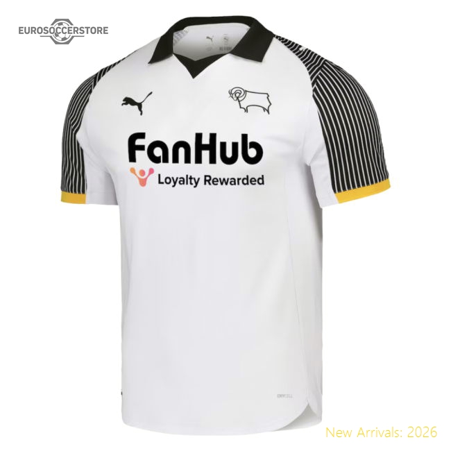 2025-2026 Derby County Home Shirt-Football Shirts Shop