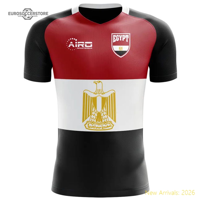 2025-2026 Egypt Flag Concept Football Shirt (M Salah 10) - Kids-Football Shirts Shop