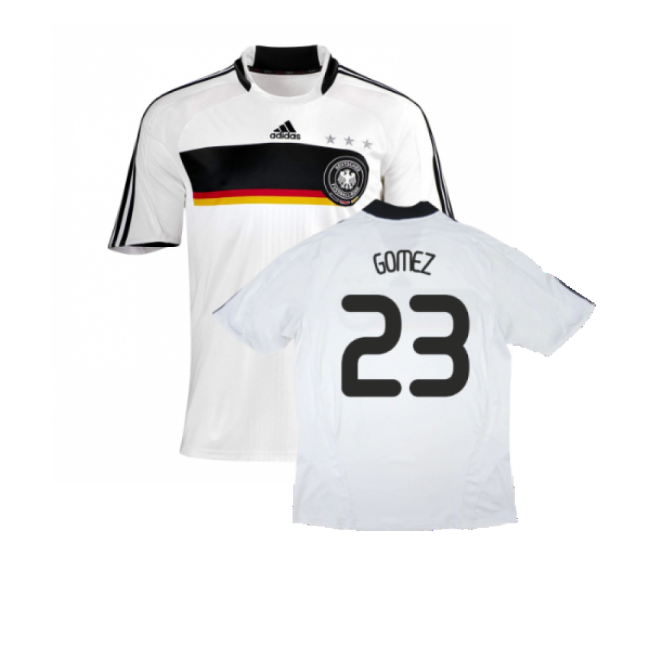 Germany 2008-09 Home Shirt ((Good) S) (GOMEZ 23)-Football Shirts Shop