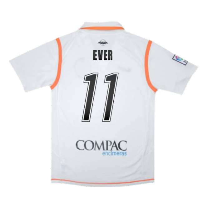 Valencia 2007-08 Home Shirt ((Excellent) S) (Ever 11)-Football Shirts Shop