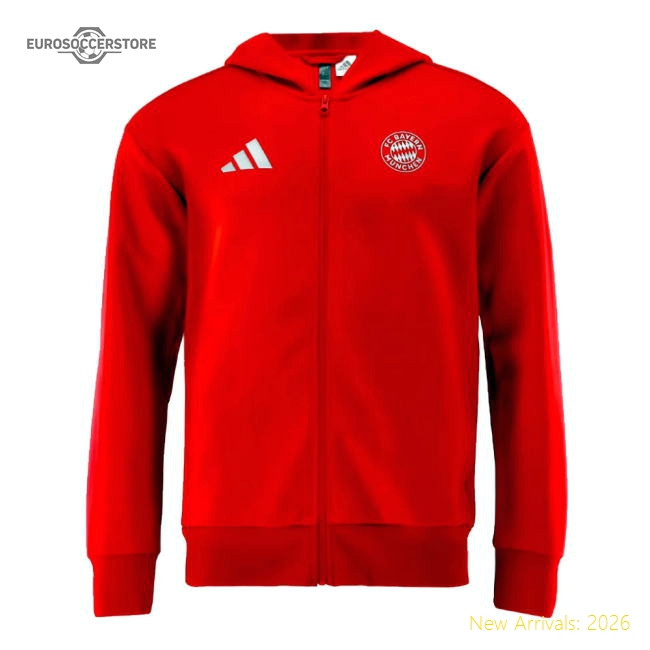 2024-2025 Bayern Munich Anthem Jacket (Red)-Football Shirts Shop