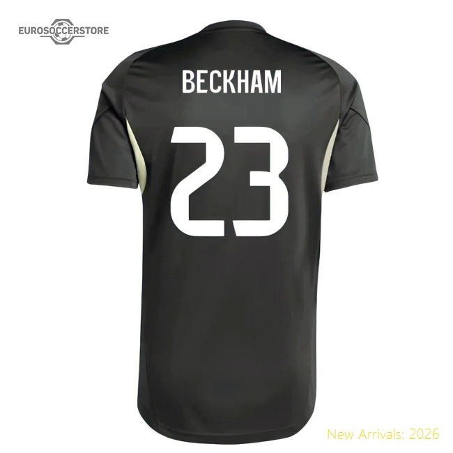 2025-2026 Real Madrid Training Jersey (Utility Grey) (Beckham 23)-Football Shirts Shop