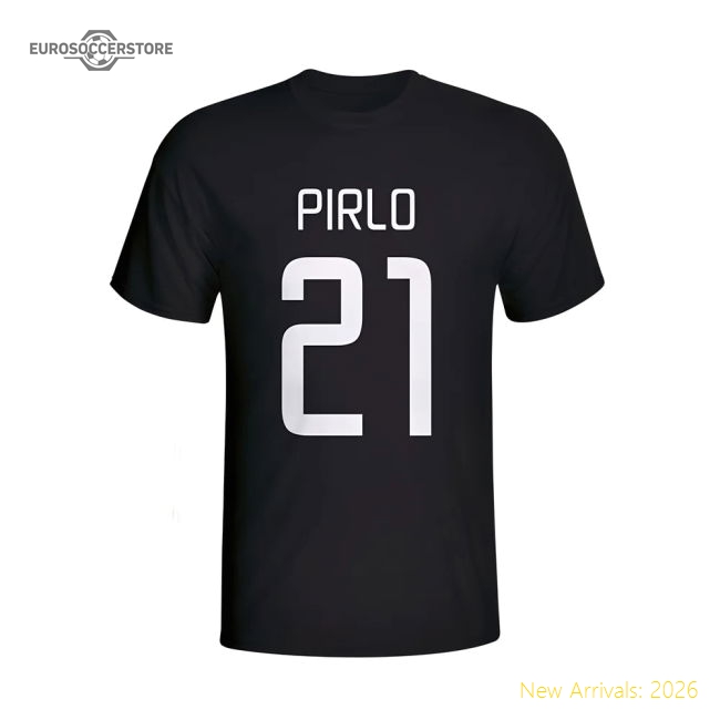 Andrea Pirlo Juventus Hero T-shirt (black) - Kids-Football Shirts Shop