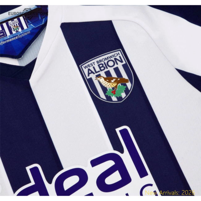2025-2026 West Bromwich Albion WBA Home Shirt-Football Shirts Shop