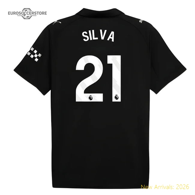 2025-2026 Man City Away Shirt (Silva 21)-Football Shirts Shop