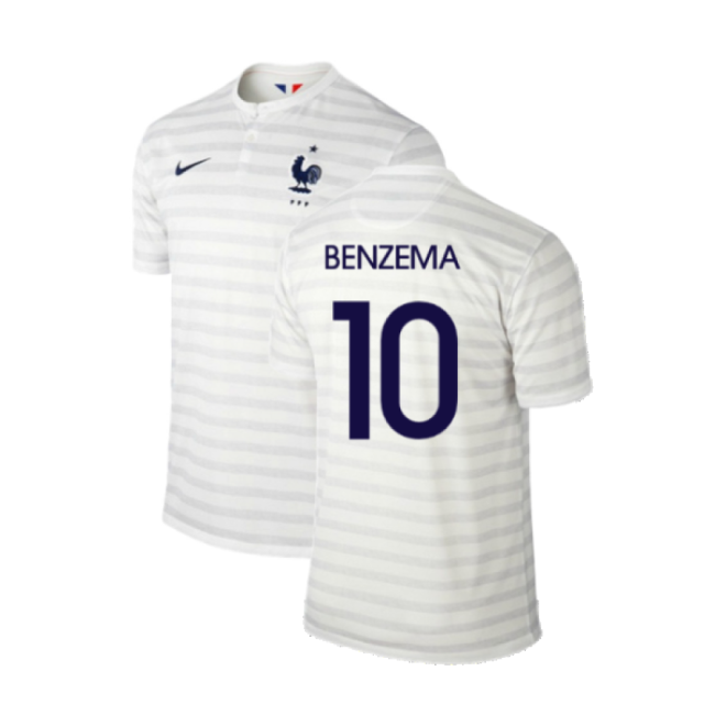 France 2014-15 Away Shirt ((Excellent) M) (Benzema 10)-Football Shirts Shop