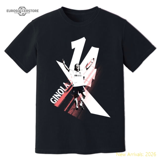 David Ginola Tottenham Premier League Legend T-Shirt (Black)-Football Shirts Shop