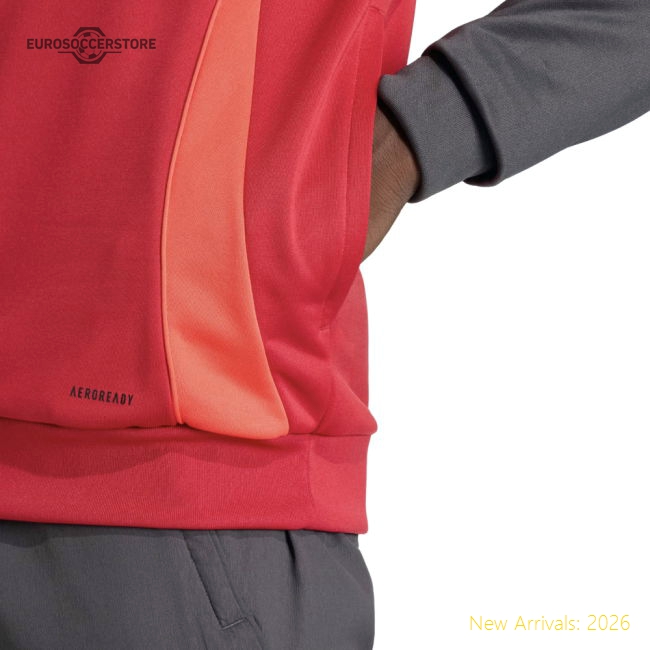 2025-2026 Liverpool Training Hoody (Strawberry Red)-Football Shirts Shop