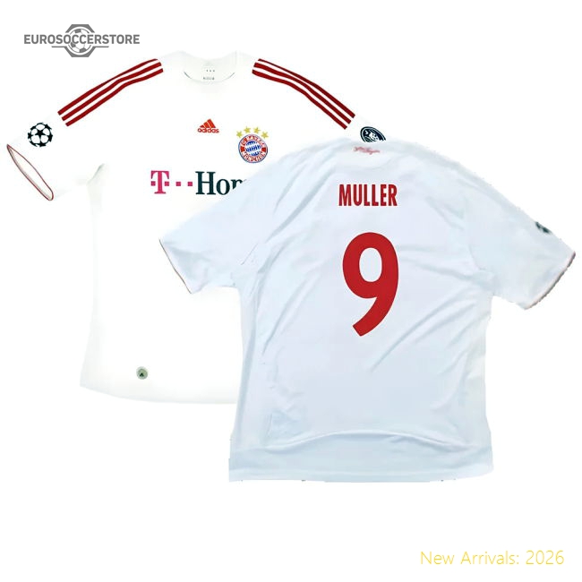 Bayern Munich 2008-09 Third Shirt ((Very Good) XXL) (Muller 9)-Football Shirts Shop