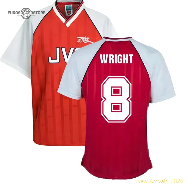 Arsenal 1988 Home Retro Football Shirt (Wright 8)-Football Shirts Shop