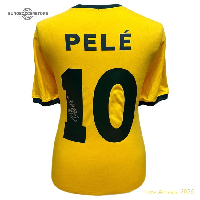 Brasil 1970 Pele Signed Shirt-Football Shirts Shop