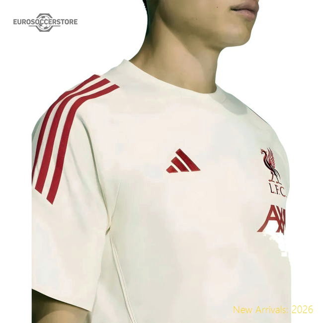2025-2026 Liverpool Training Tee (White)-Football Shirts Shop