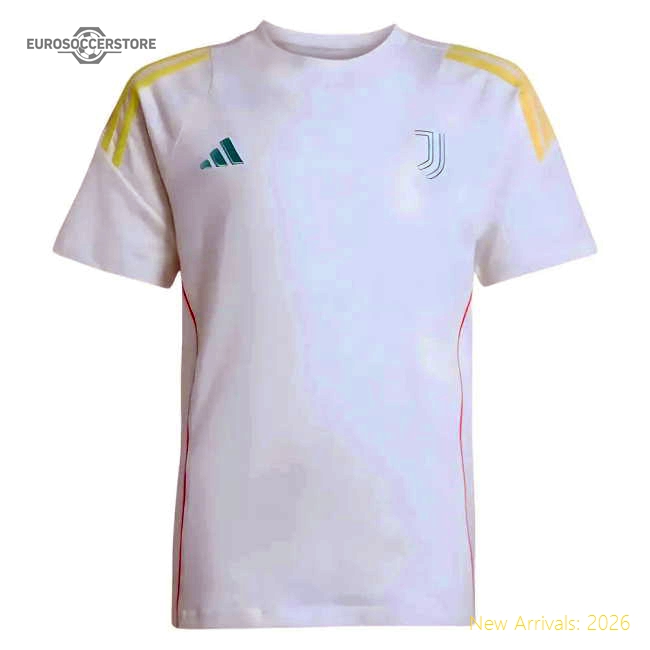 2025-2026 Juventus Training Tee (White) - Kids-Football Shirts Shop
