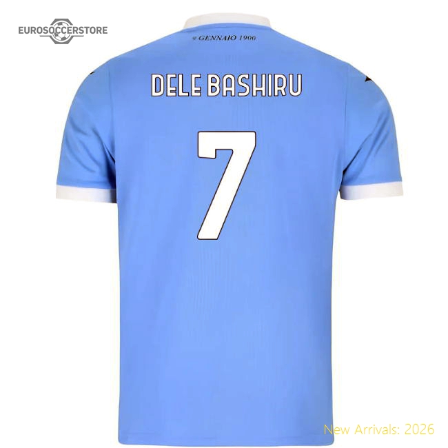 2025-2026 Lazio Home Shirt (Kids) (Dele Bashiru 7)-Football Shirts Shop
