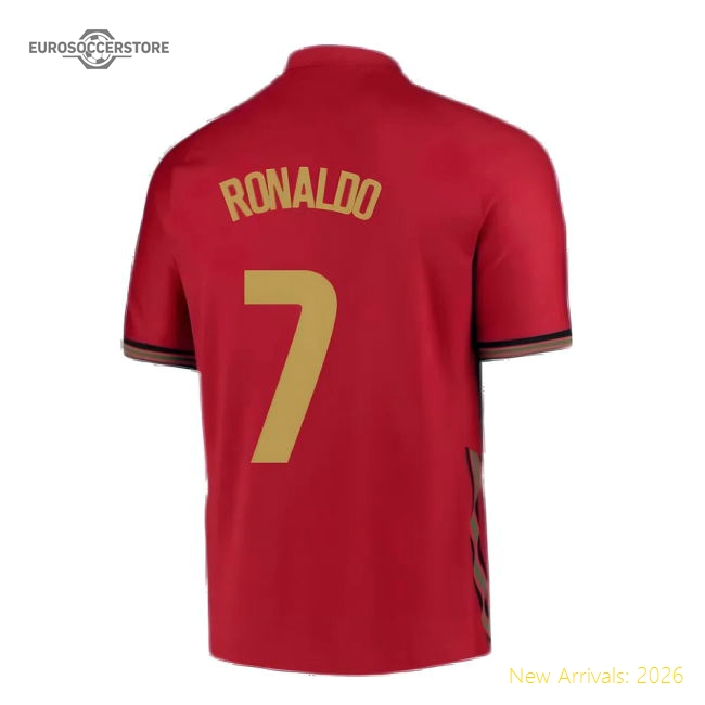 2020-2021 Portugal Home Nike Shirt (Kids) (RONALDO 7)-Football Shirts Shop