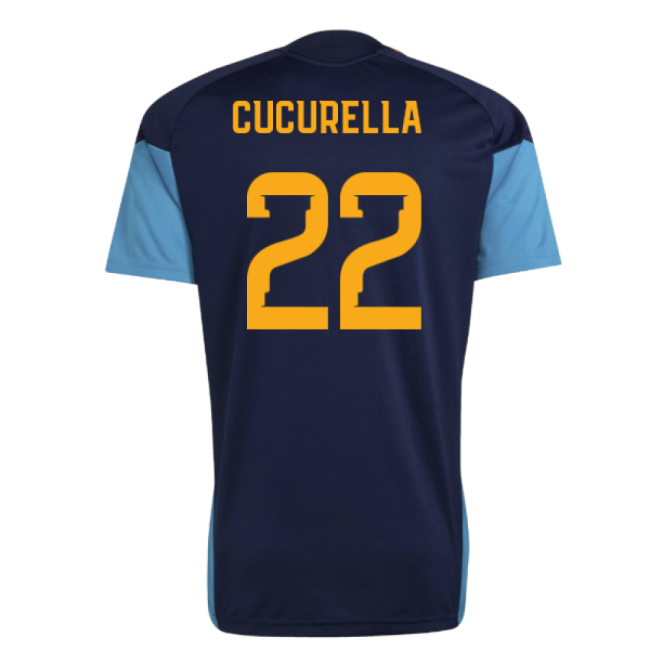2026-2027 Spain Training Jersey (Night Indigo) (Cucurella 22)-Football Shirts Shop