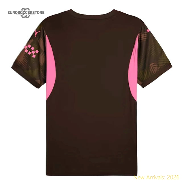 2024-2025 Man City Third Goalkeeper Shirt (Espresso Brown)-Football Shirts Shop