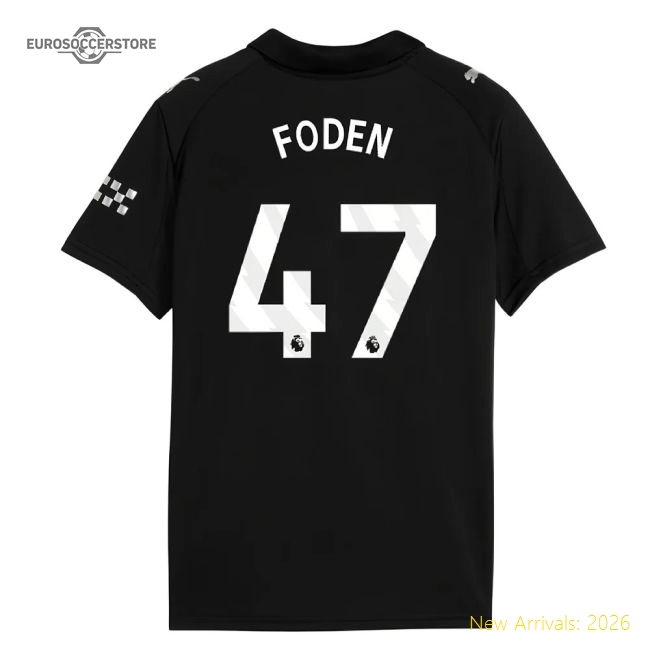 2025-2026 Man City Away Mini Kit (Foden 47)-Football Shirts Shop