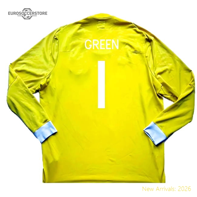 England 2010-11 Goalkeeper Away Shirt ((Good) XXL) (Green 1)-Football Shirts Shop